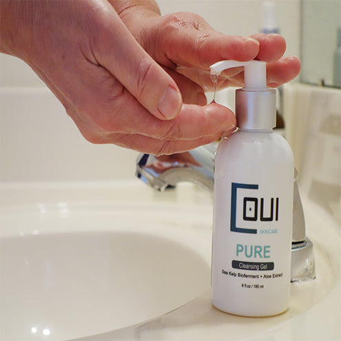 COUI Pure Cleansing Facial Gel Usage
